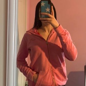 “Lazy pants” hoodie zip up